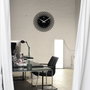 Wallity Reloj de Pared Decorativo Metal S026 Negro 48x48 cm